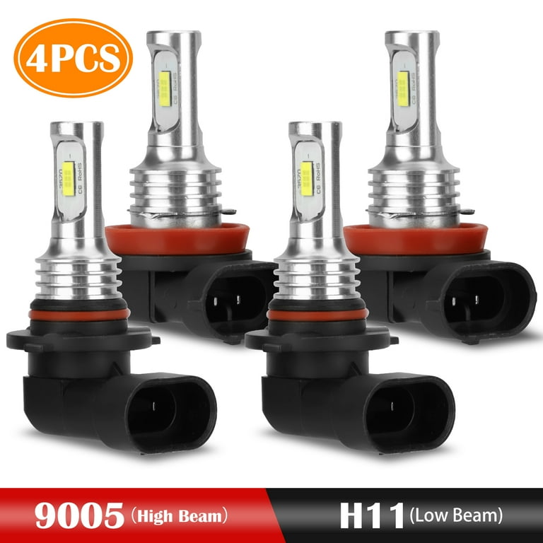 6000K LED Headlight Hi Low Beam Bulbs H9 H11 Combo for Buick LaCrosse 2005-2013 6000K LED Headlight Hi Low Beam Bulbs H9 H11 Combo for Buick LaCrosse 2005-2013